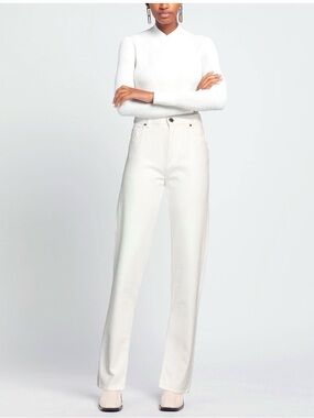 Twin-Set White Straight Leg Jeans